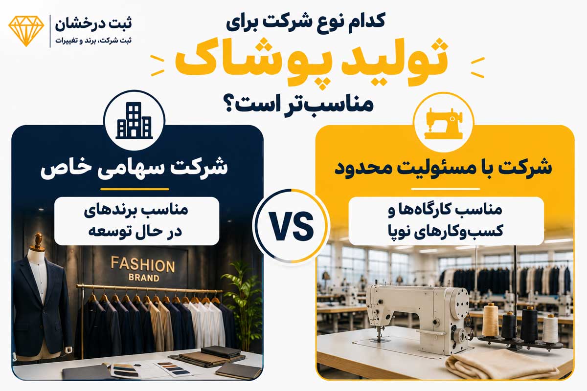 کدام نوع شرکت برای تولید پوشاک مناسب‌تر است؟